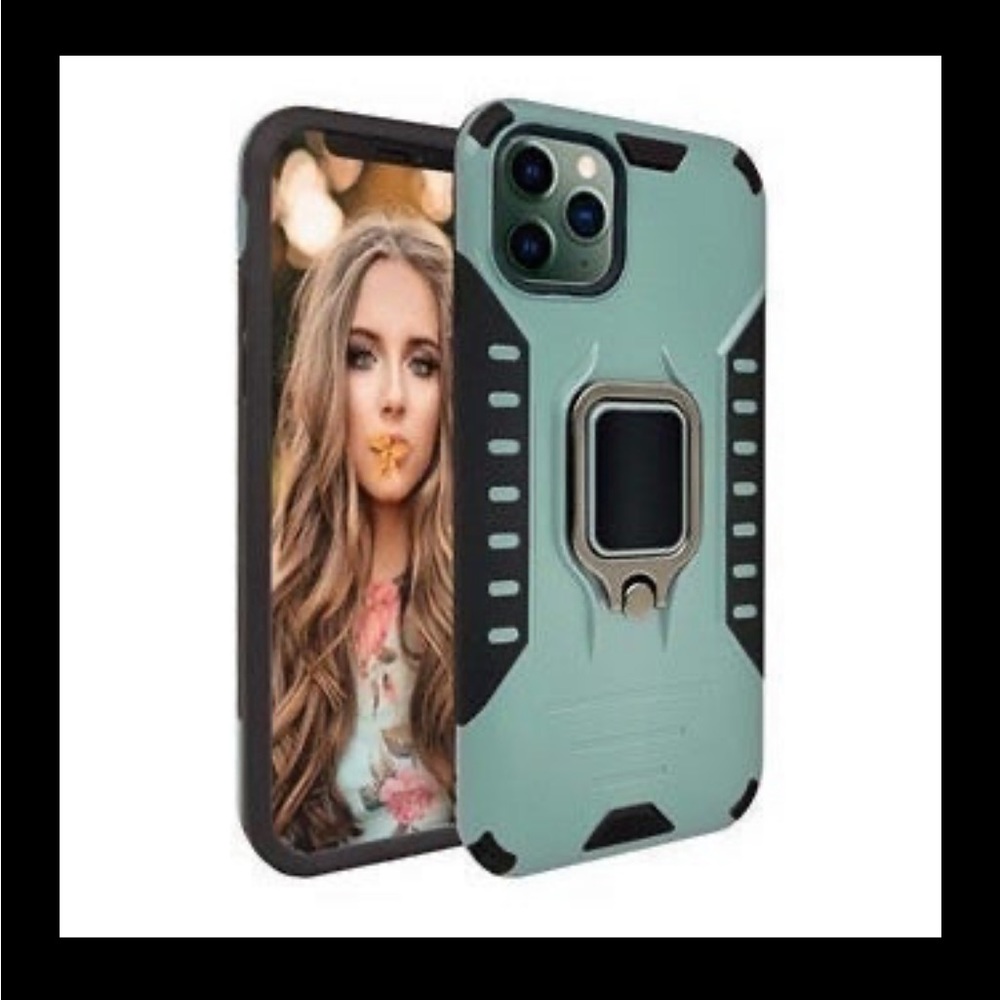 iPhone 11 Pro MAX Sage Green phone case with Ring